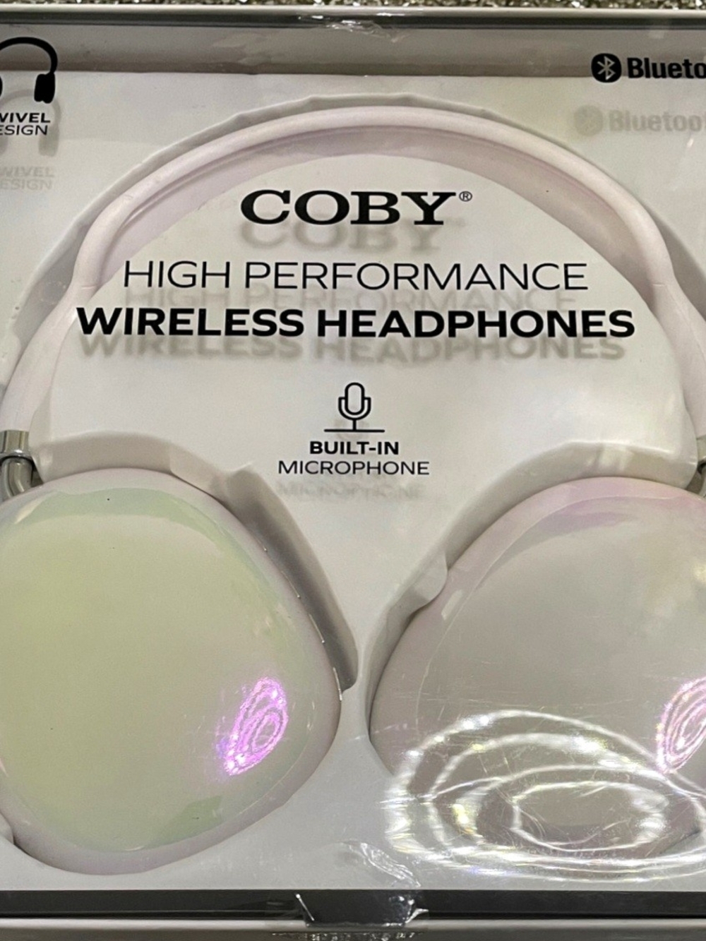 NwT High Performance Wireless Headphones - Iridescent White